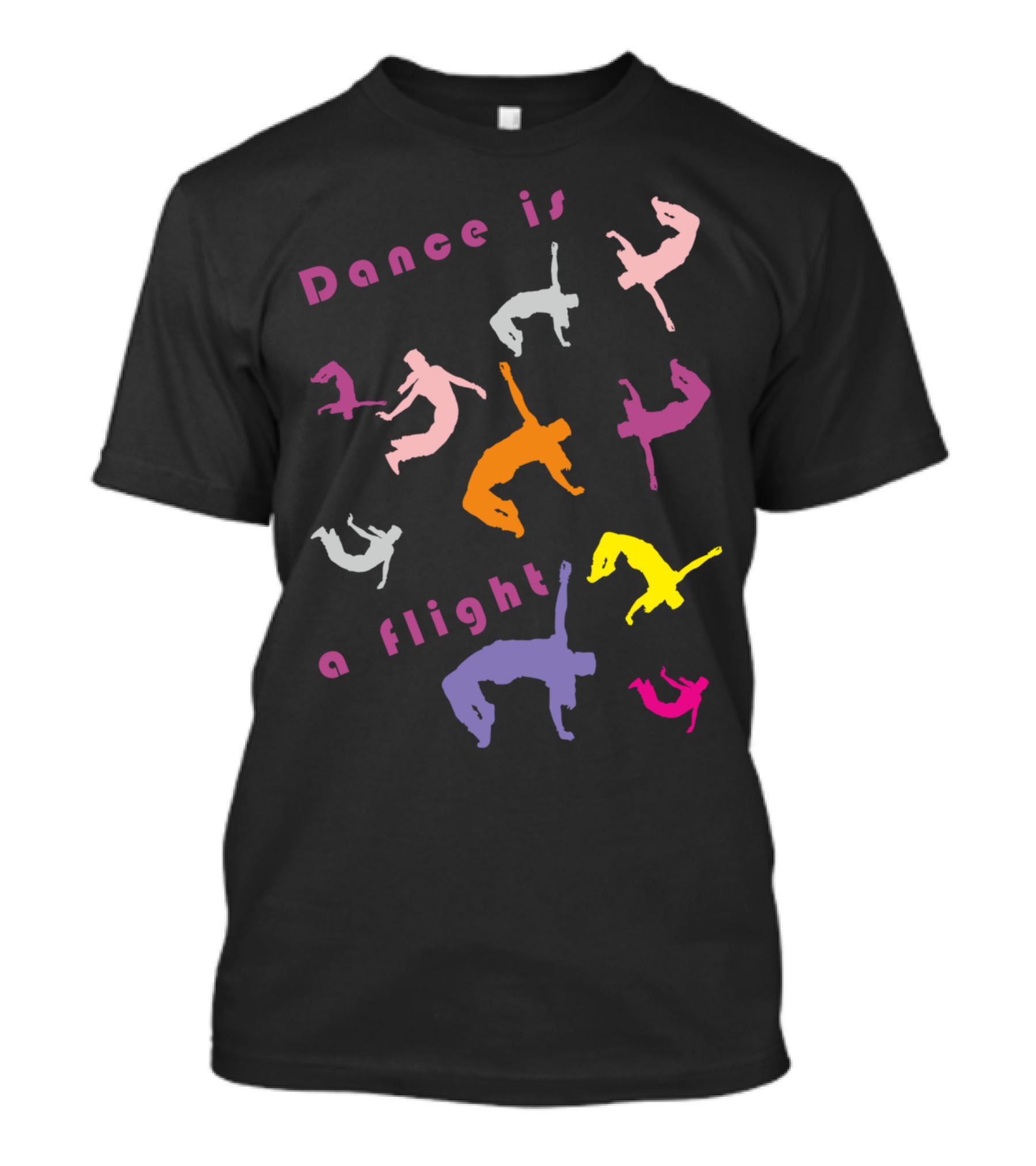 Dance Is A Flight Multicolor Breakdance T-Shirt