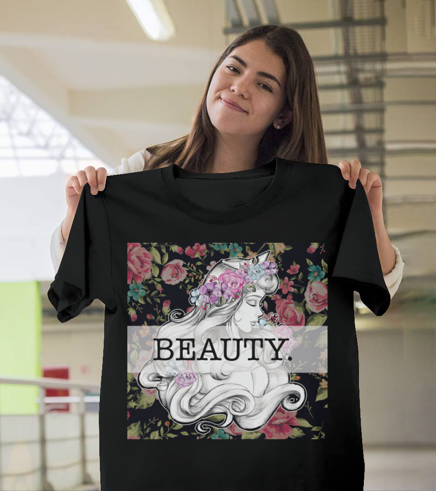 Princess Aurora Beauty Floral T-Shirt
