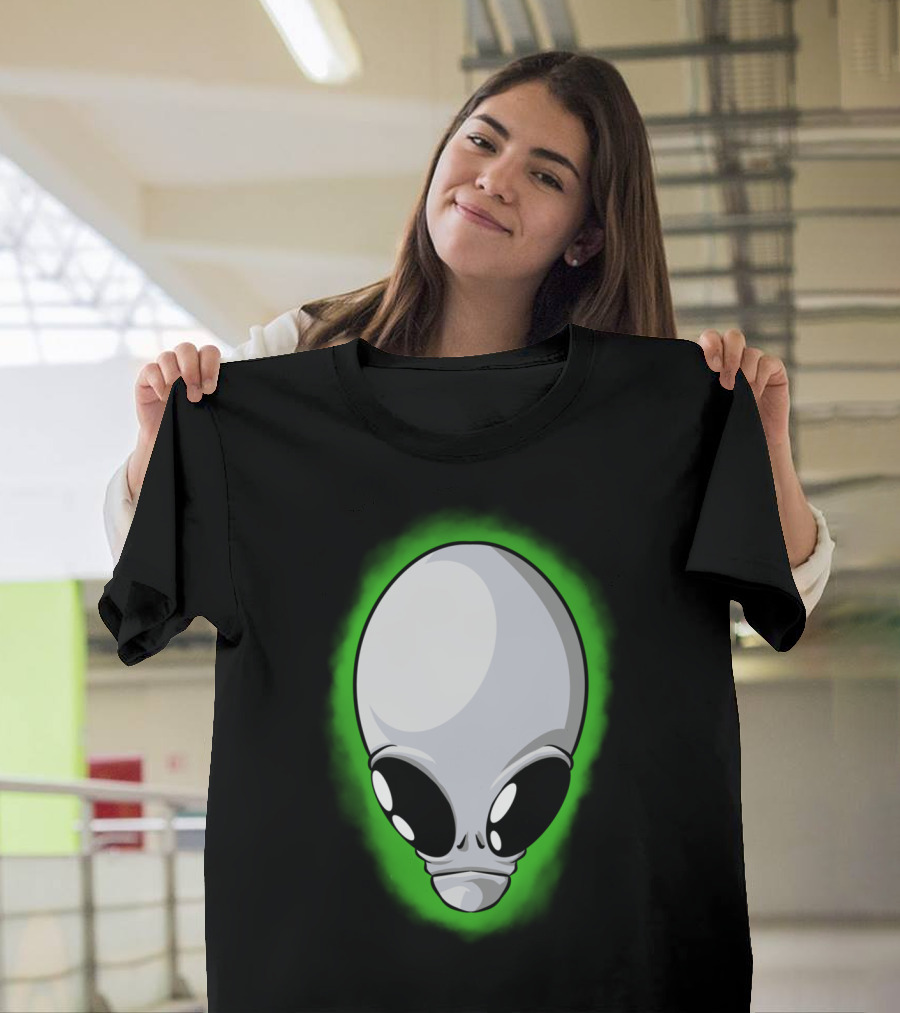 Alien Grey Green Glow T-Shirt