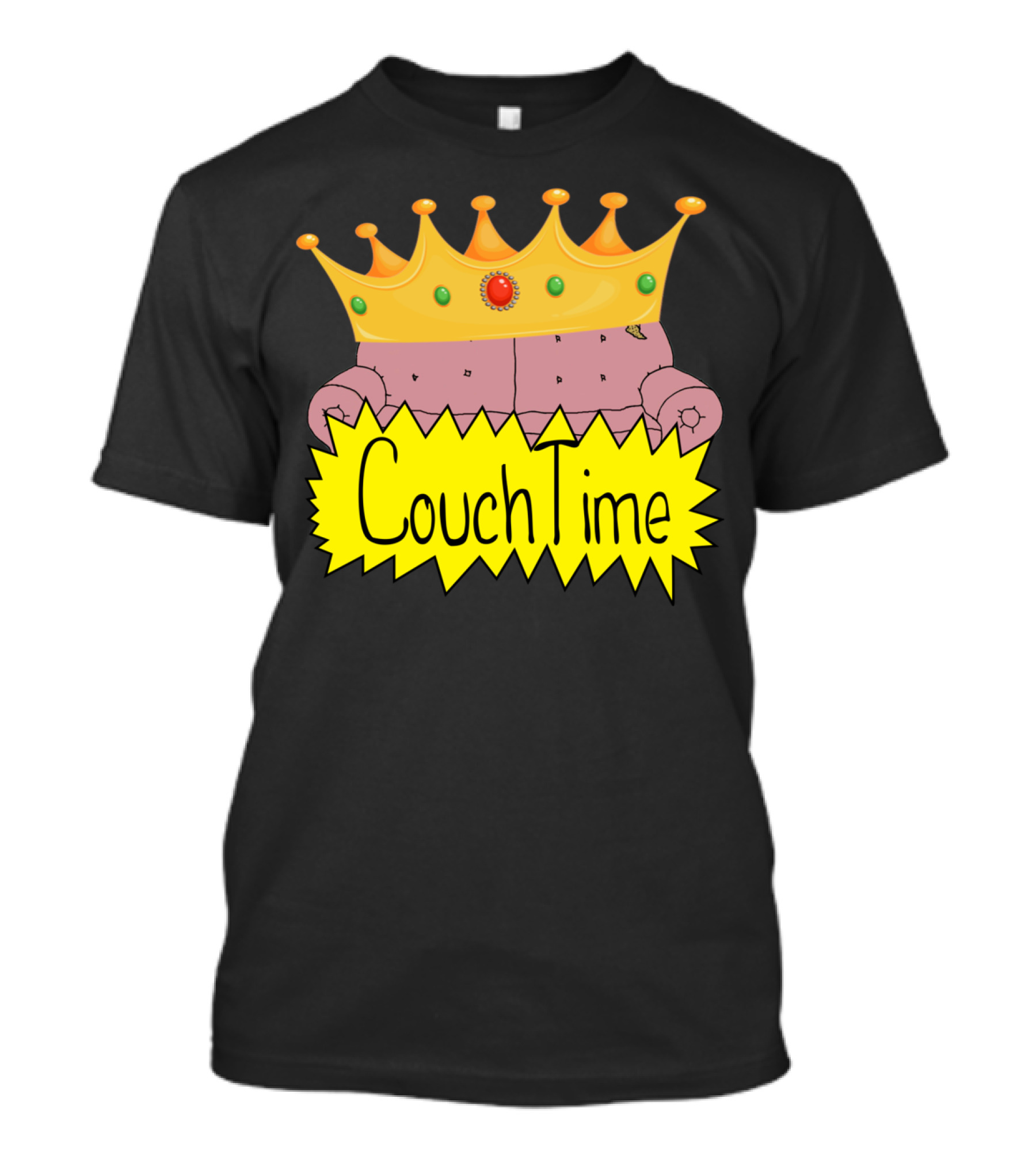 CouchTime Crown Illustration Iconic T-Shirt