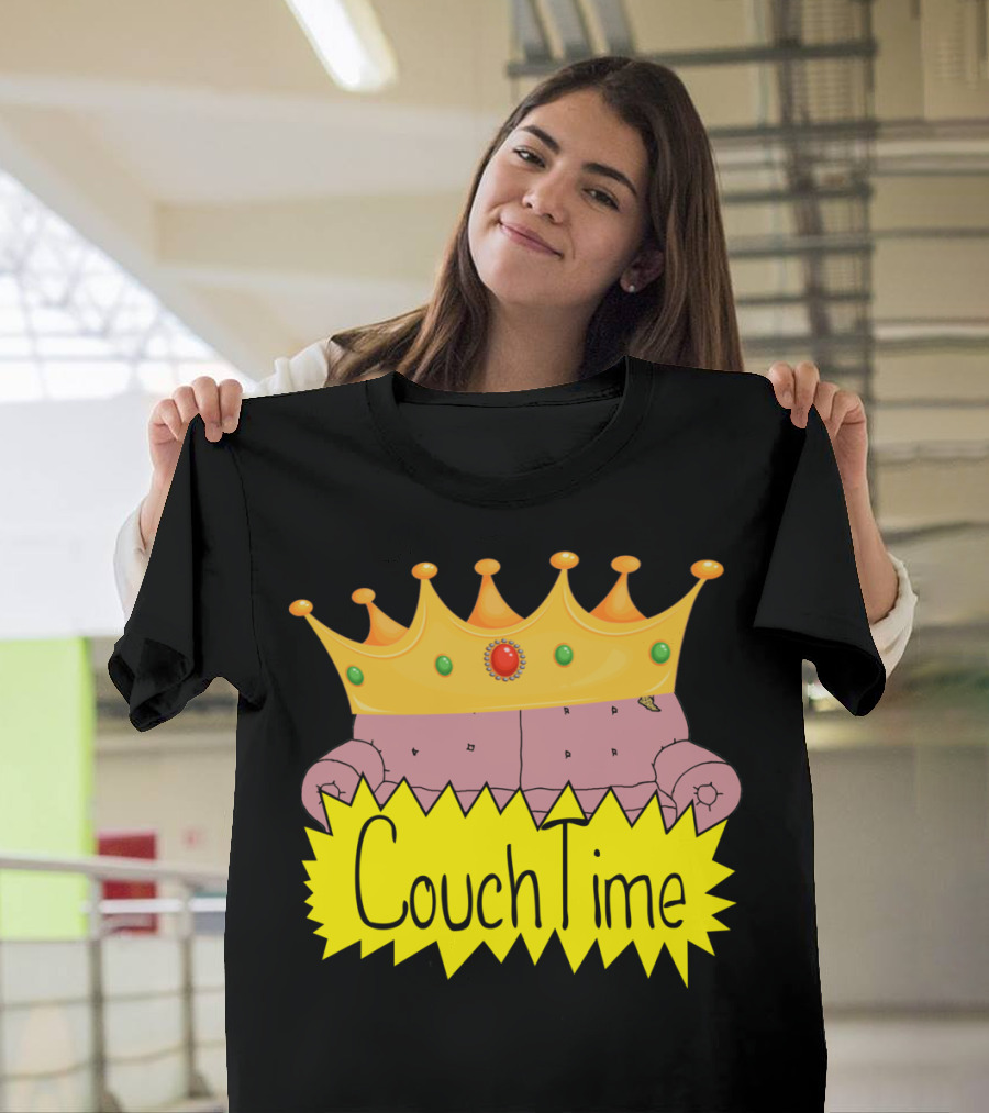 CouchTime Crown Illustration Iconic T-Shirt