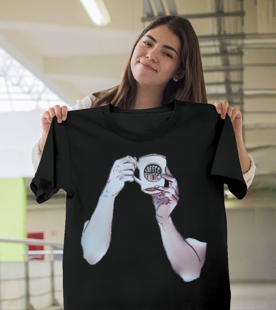 Coffee Time Hands Holding Mug T-Shirt