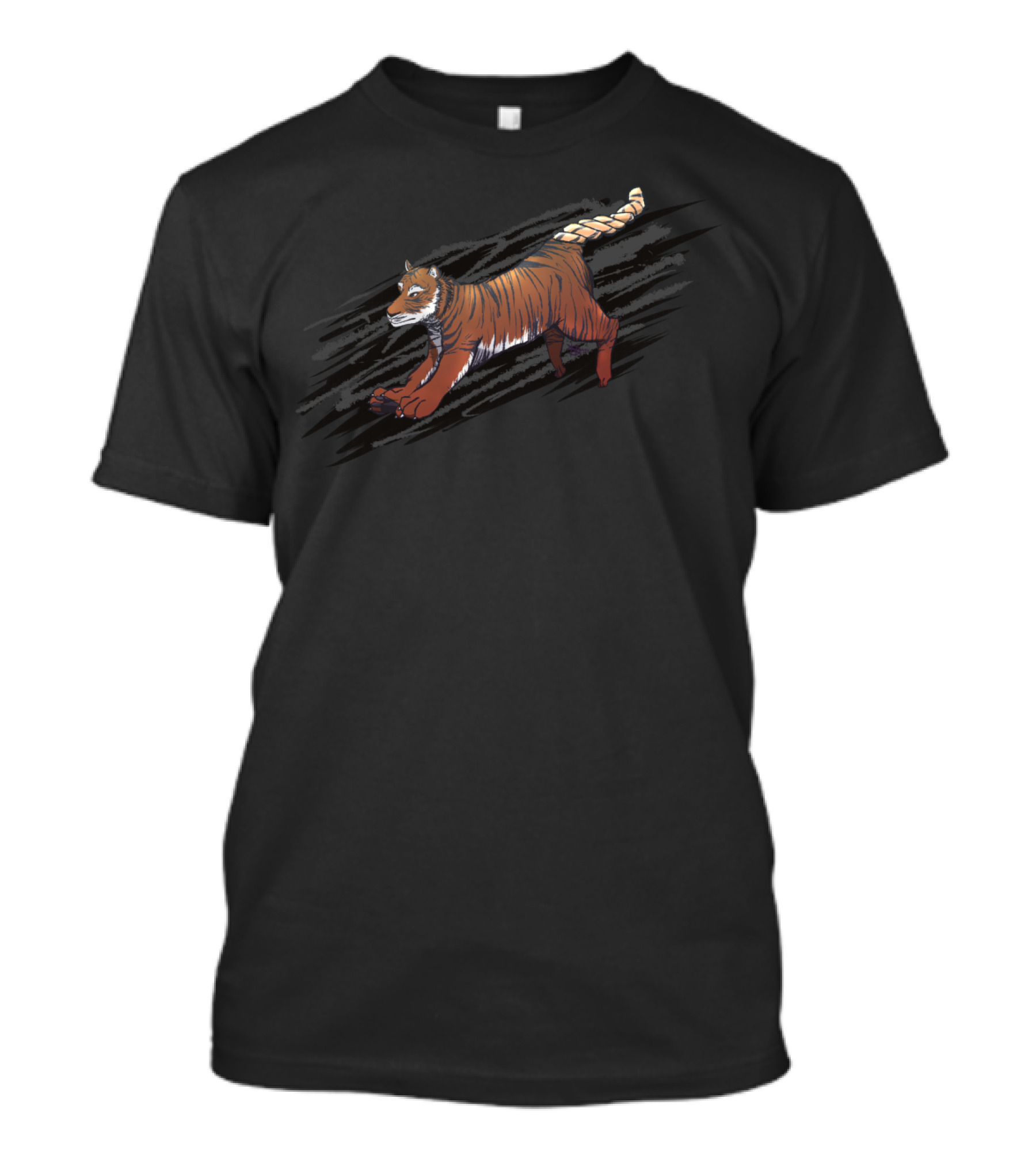 Tiger With Doughnut Tail T-Shirt