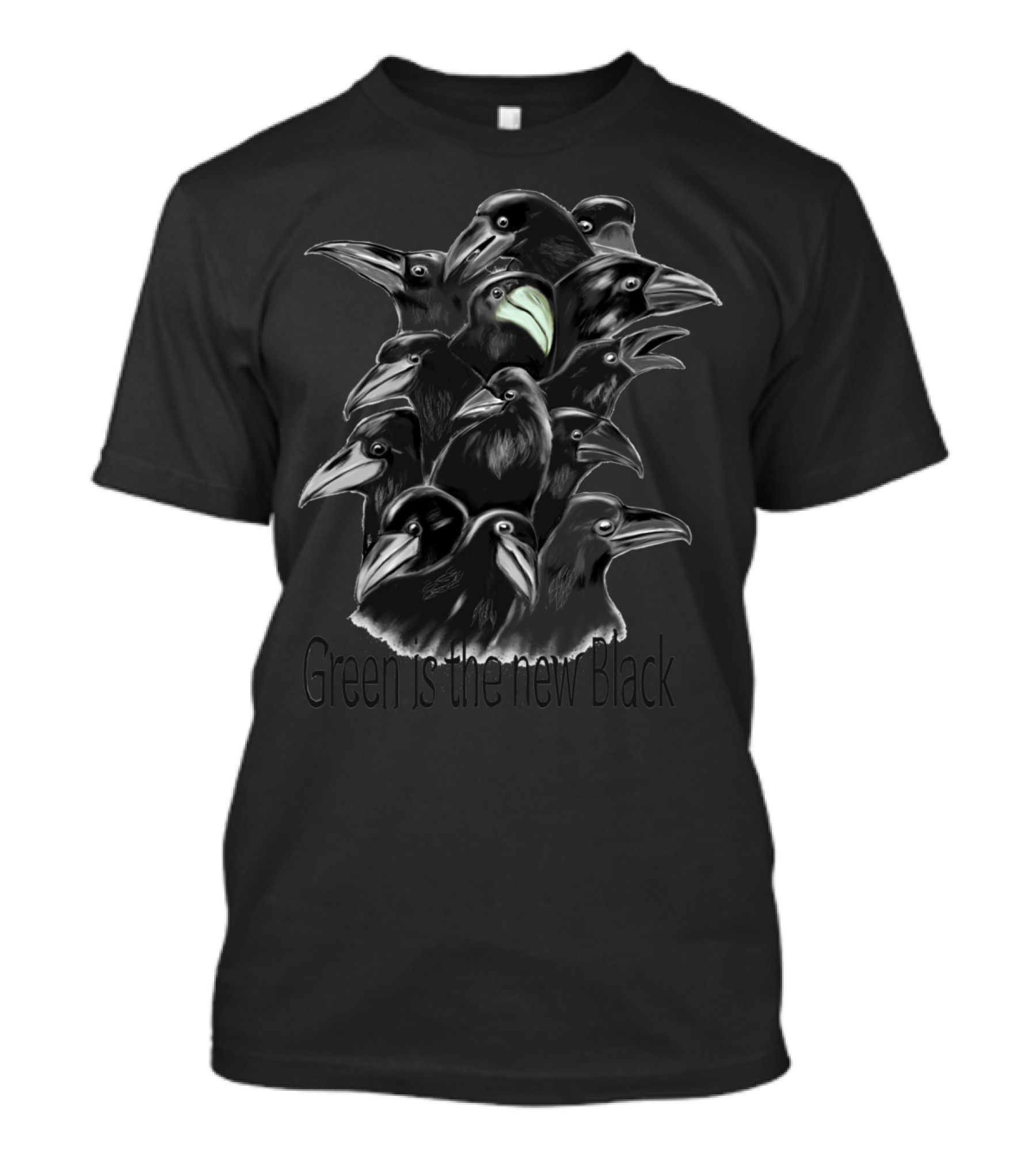 Green Is The New Black Ravens T-Shirt
