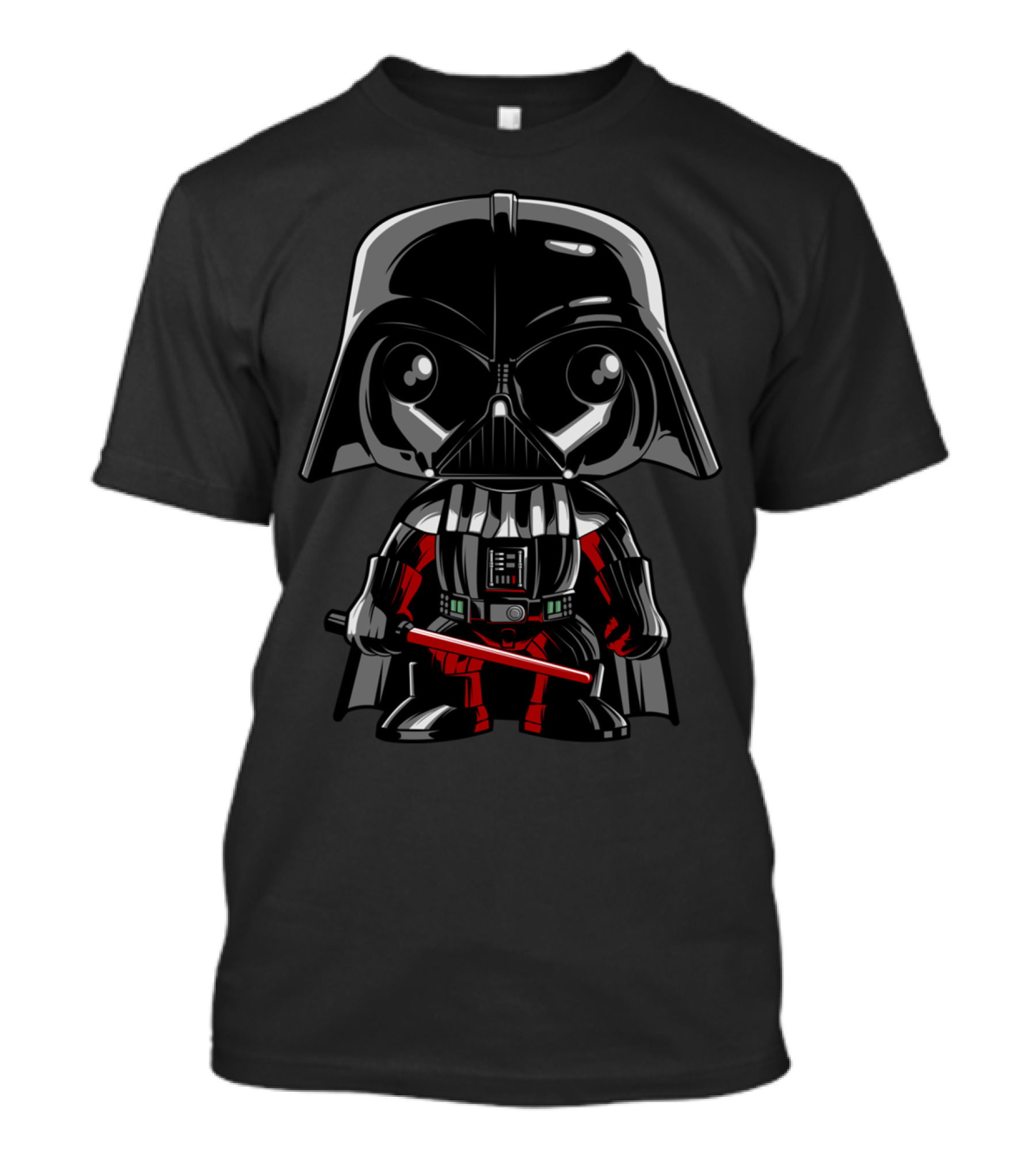 Darth Vader Funk Chibi Vinyl Design With Lightsaber T-Shirt