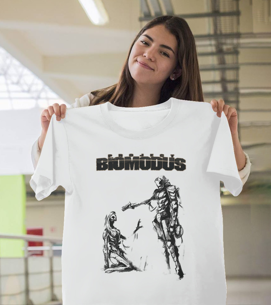 Project Biomodus The Hunted Dark Encounter with Cybernetic Figures T-Shirt