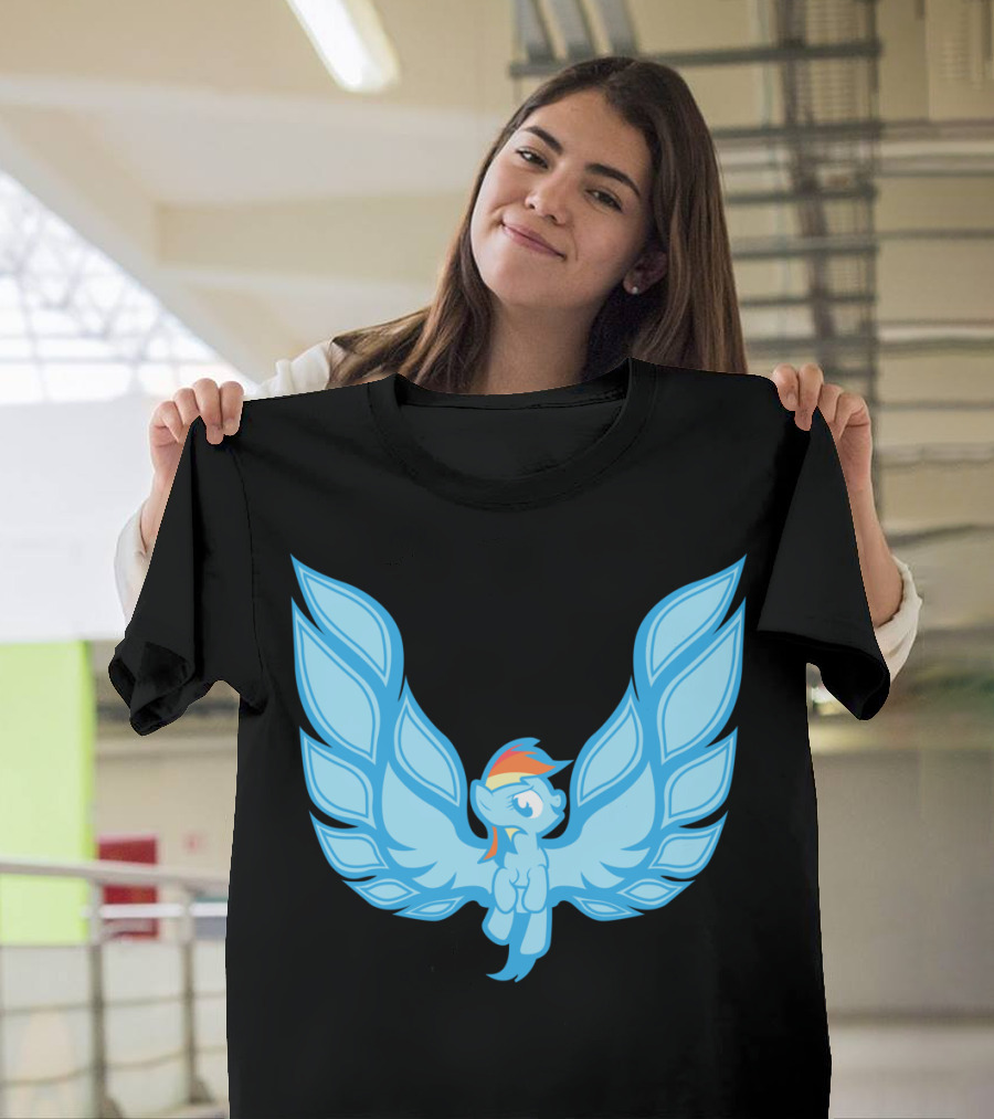 Dash Am Rainbow Winged Pegasus Emblem T-Shirt