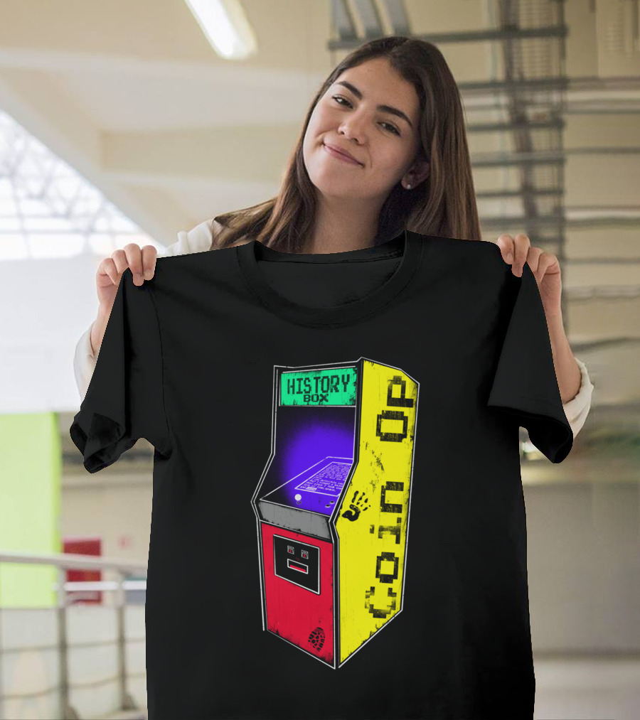 Coin Op Arcade History Box T-Shirt