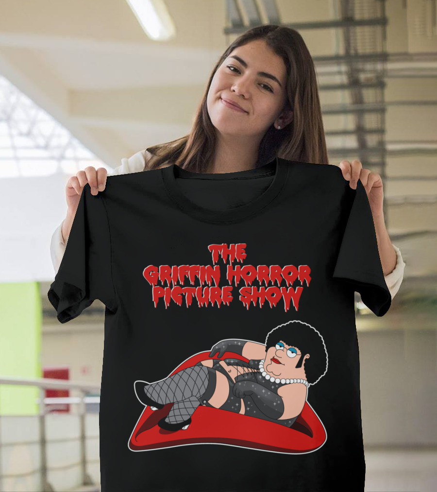 The Griffin Horror Picture Show Family Guy Parody Cross-Dressing Gem T-Shirt
