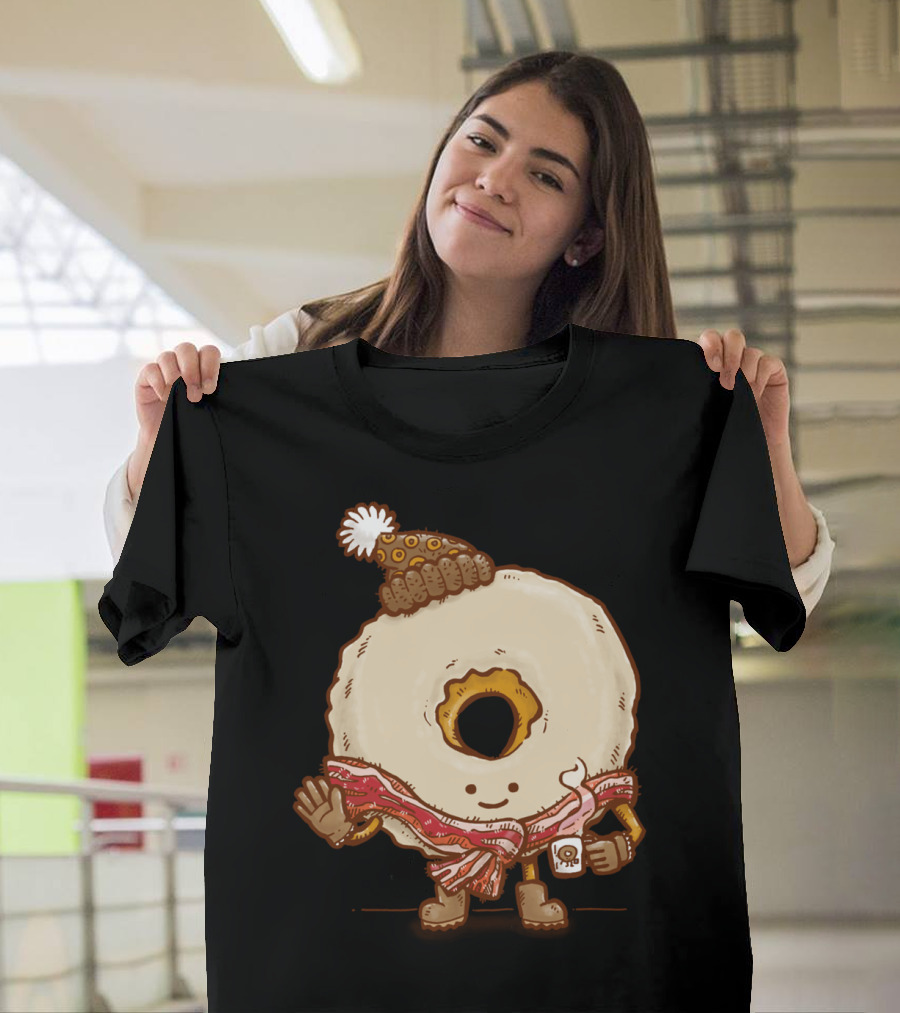 Bacon Scarf Maple Donut Coffee Mug Beanie Hat T-Shirt