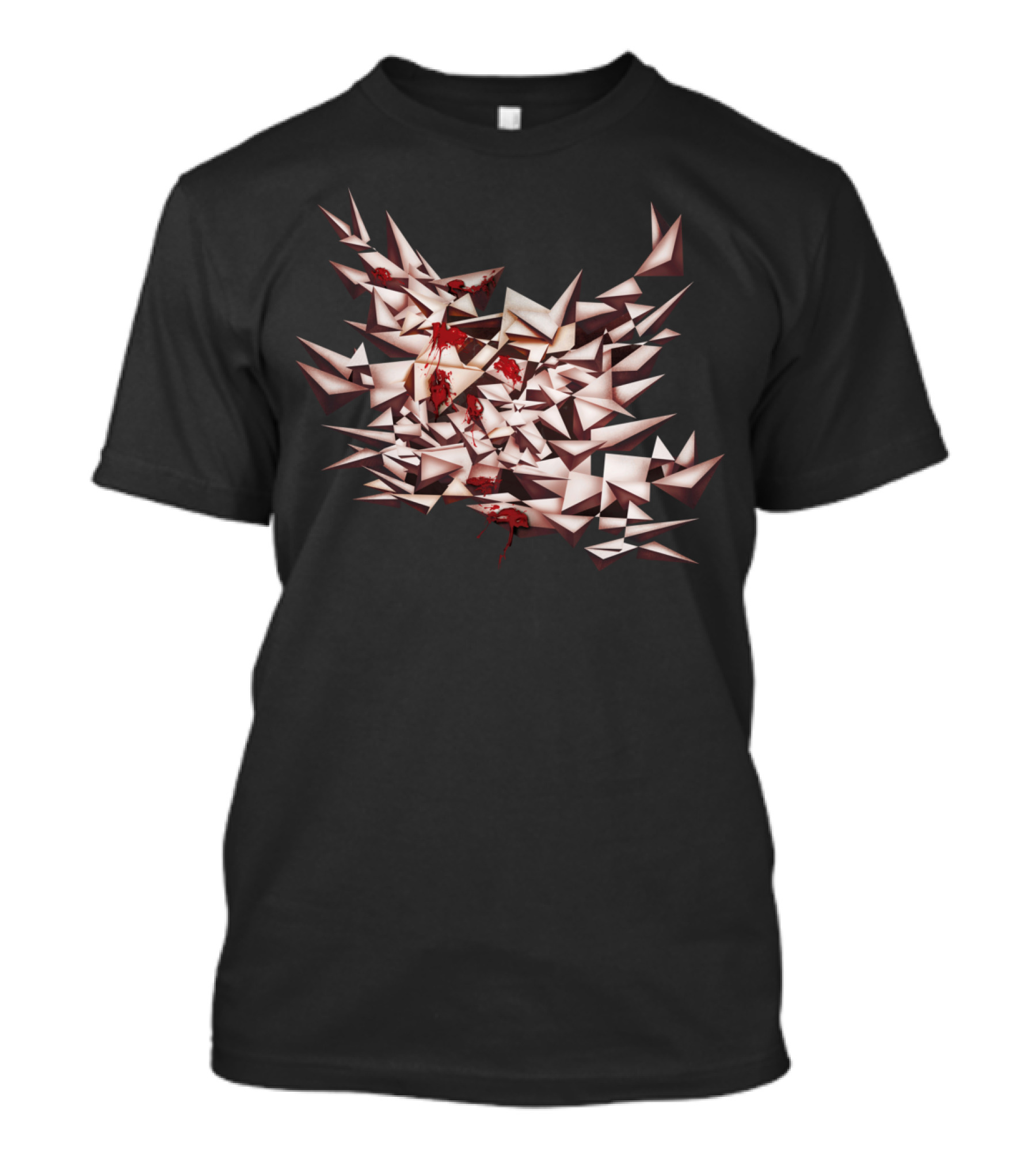Garnet Geometric Bloodstained Shards T-Shirt
