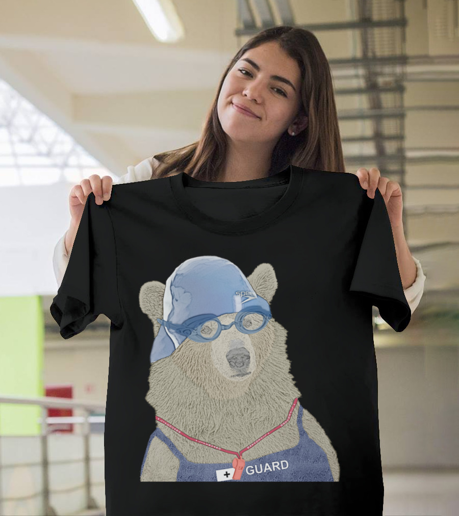 Speedo Goggles Lifeguard Bear T-Shirt