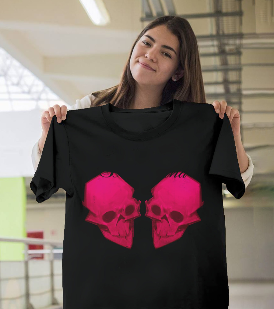 Death and Love Red Skulls T-Shirt