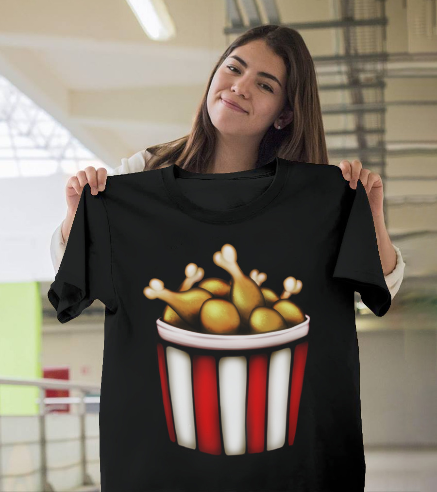 Bucket O Chicken Crispy Drumsticks Delight T-Shirt