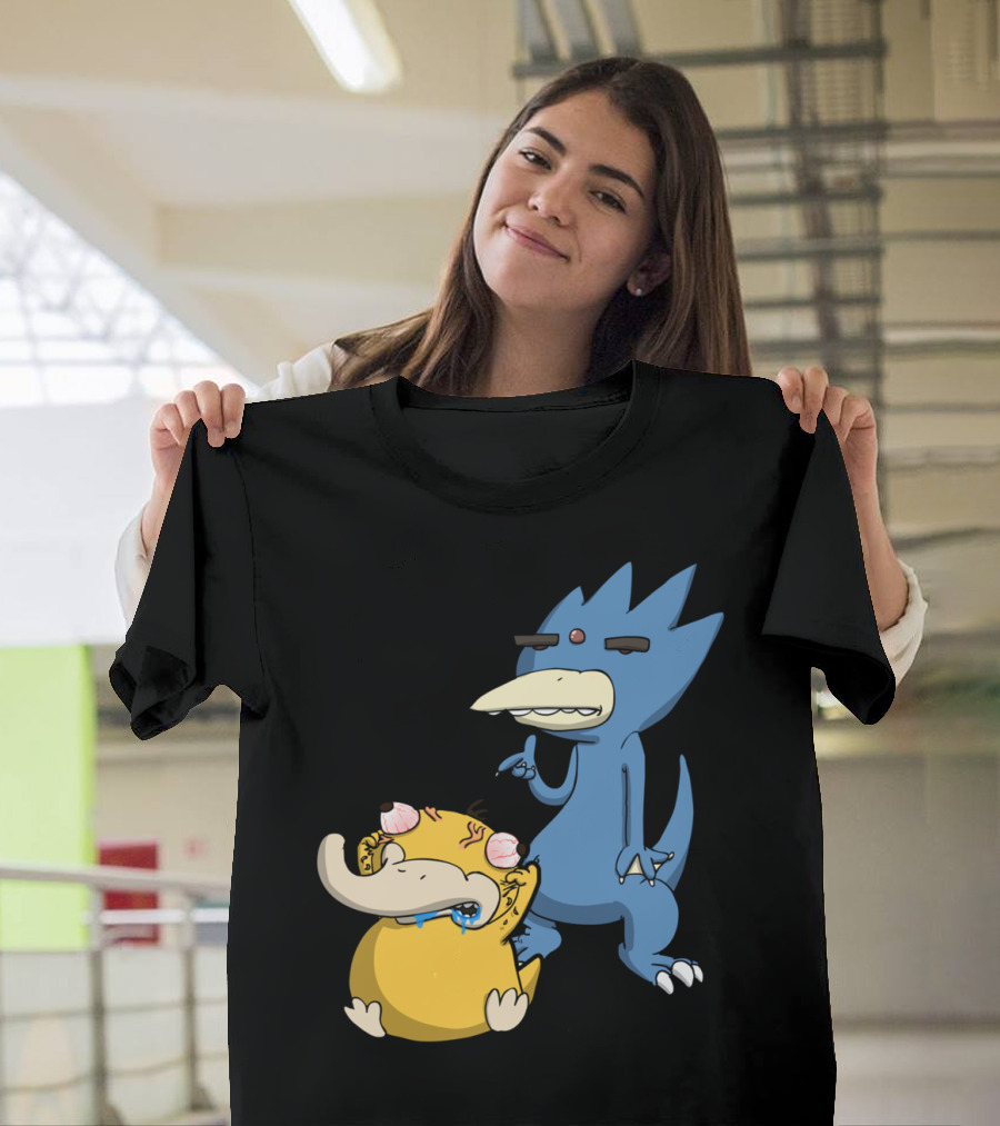 Psyduck Golduck Headache Humor T-Shirt