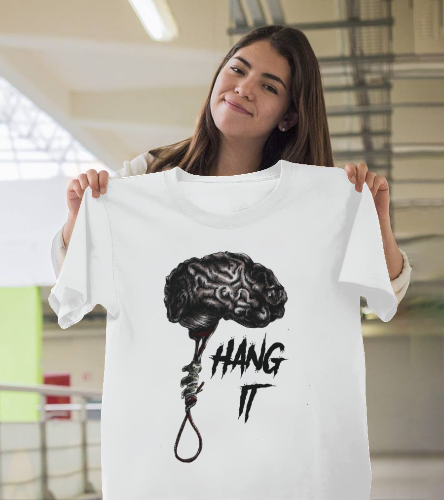 HANG IT Brain Suspended by Noose T-Shirt
