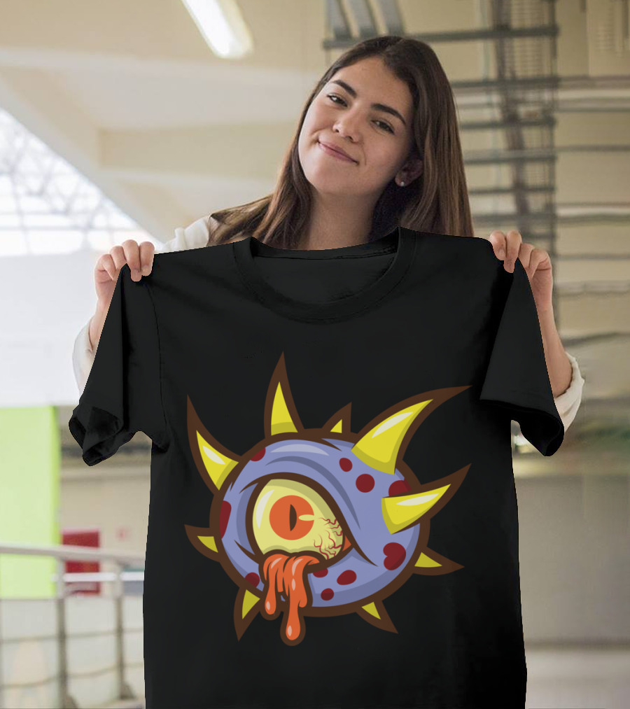 Living Virus Spiky Eyeball Monster T-Shirt