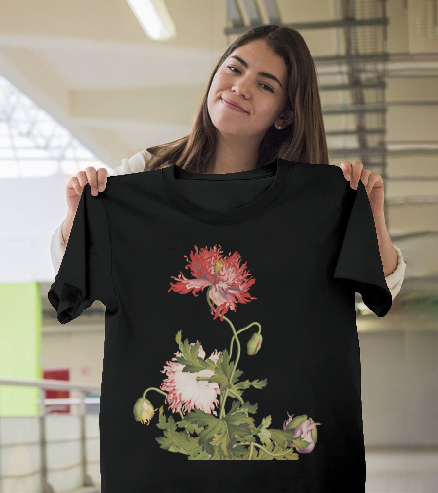 Flower Charm Poppy Botanical T-Shirt