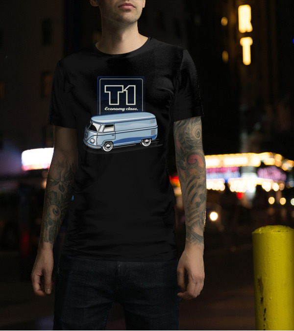 T1 Economy Class Retro Bus T-Shirt
