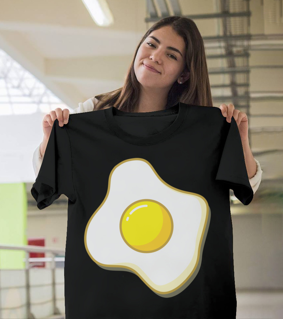 Egg Fried Whole Bright Sunny-Side Breakfast T-Shirt