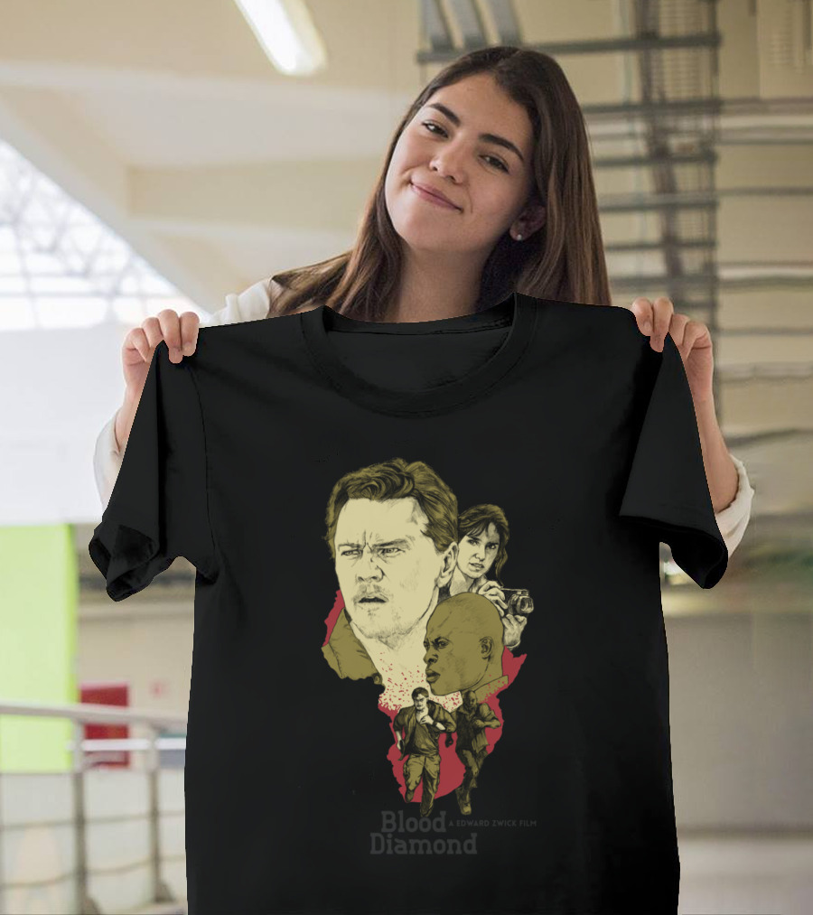 Blood Diamond Leonardo Djimon Africa Silhouette Scene T-Shirt