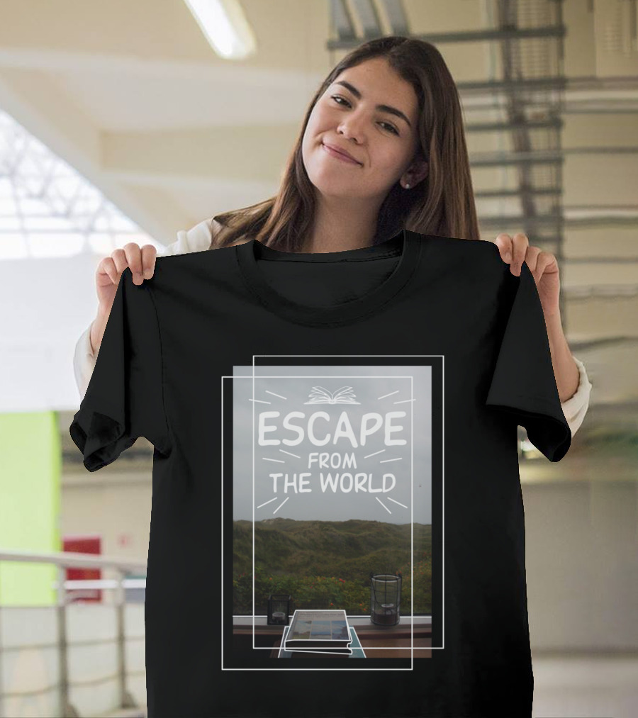 Escape From The World Book Lover Reader T-Shirt