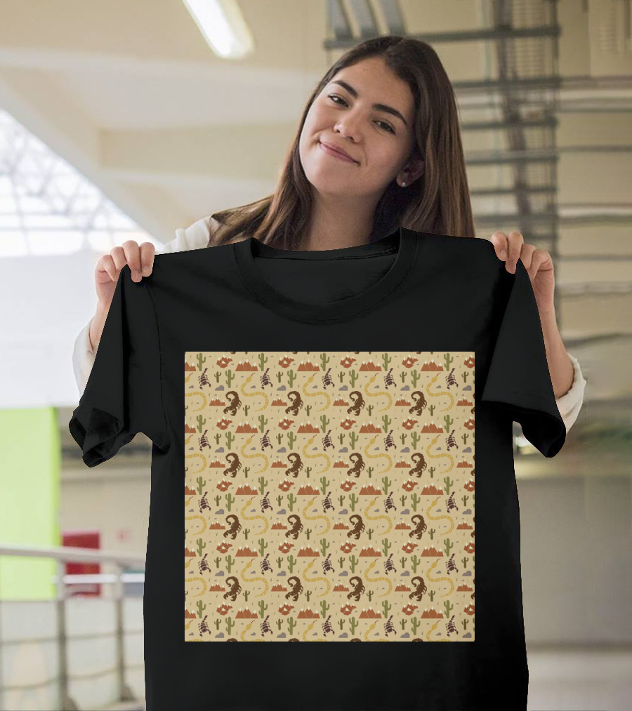 Desert Life Cactus Snake Scorpion T-Shirt