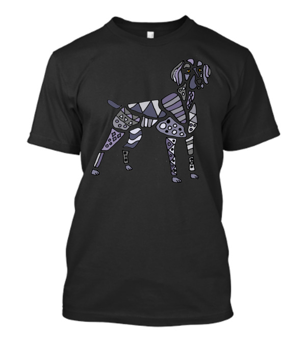 Cool Geometric Weimaraner Dog T-Shirt
