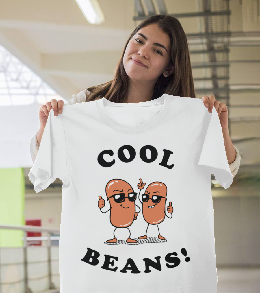 COOL BEANS Fun Cartoon Characters Thumbs Up T-Shirt