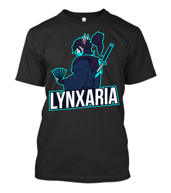 Lynxaria Samurai Warrior With Katana And Fan T-Shirt