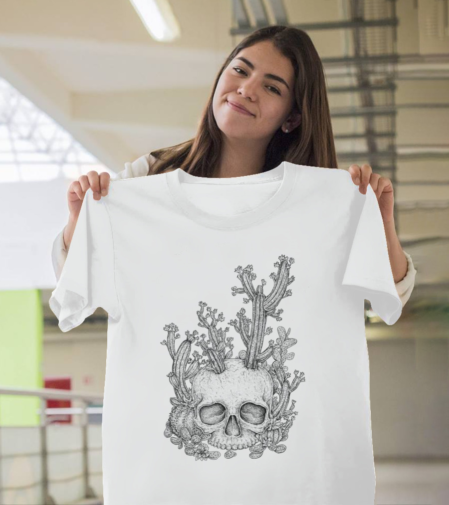 Cactus Skull Desert Fusion T-Shirt