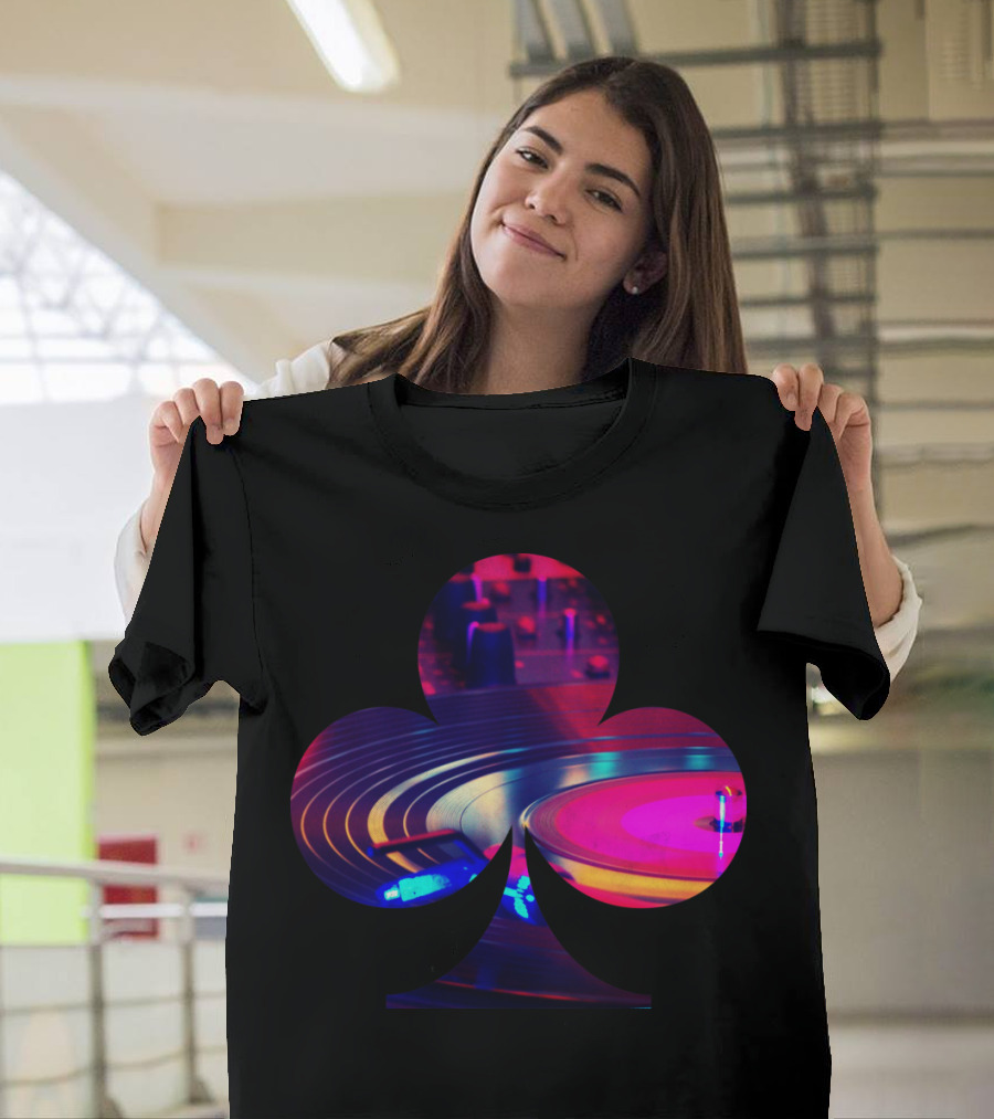 Dj Club Vinyl Turntable Inside Club T-Shirt