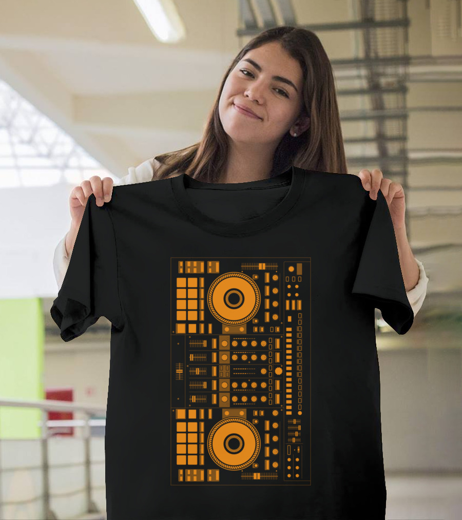 DJ Orange Mixer Deck T-Shirt