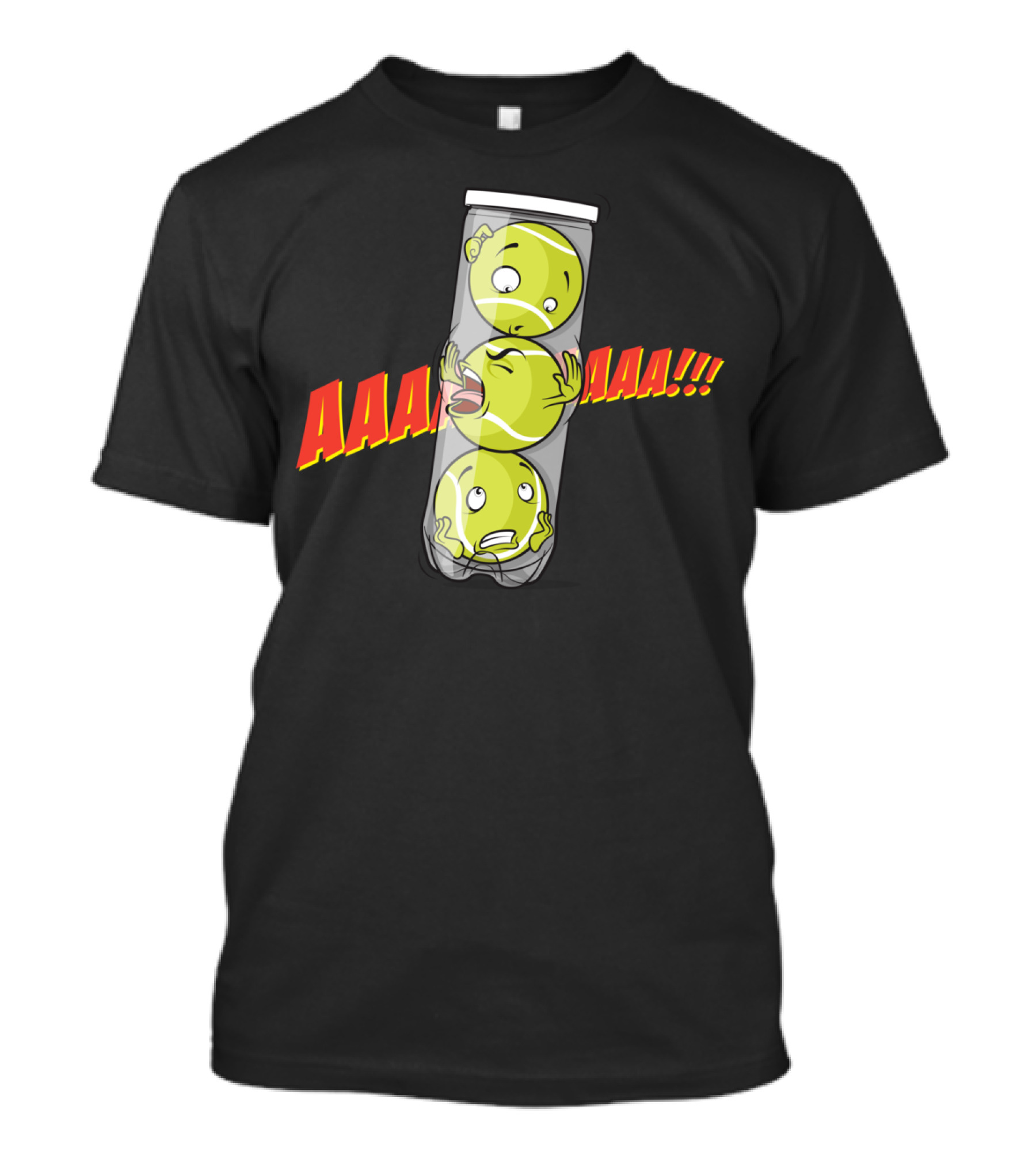 AAA Tennis Balls Panic Claustrophobia Reaction T-Shirt