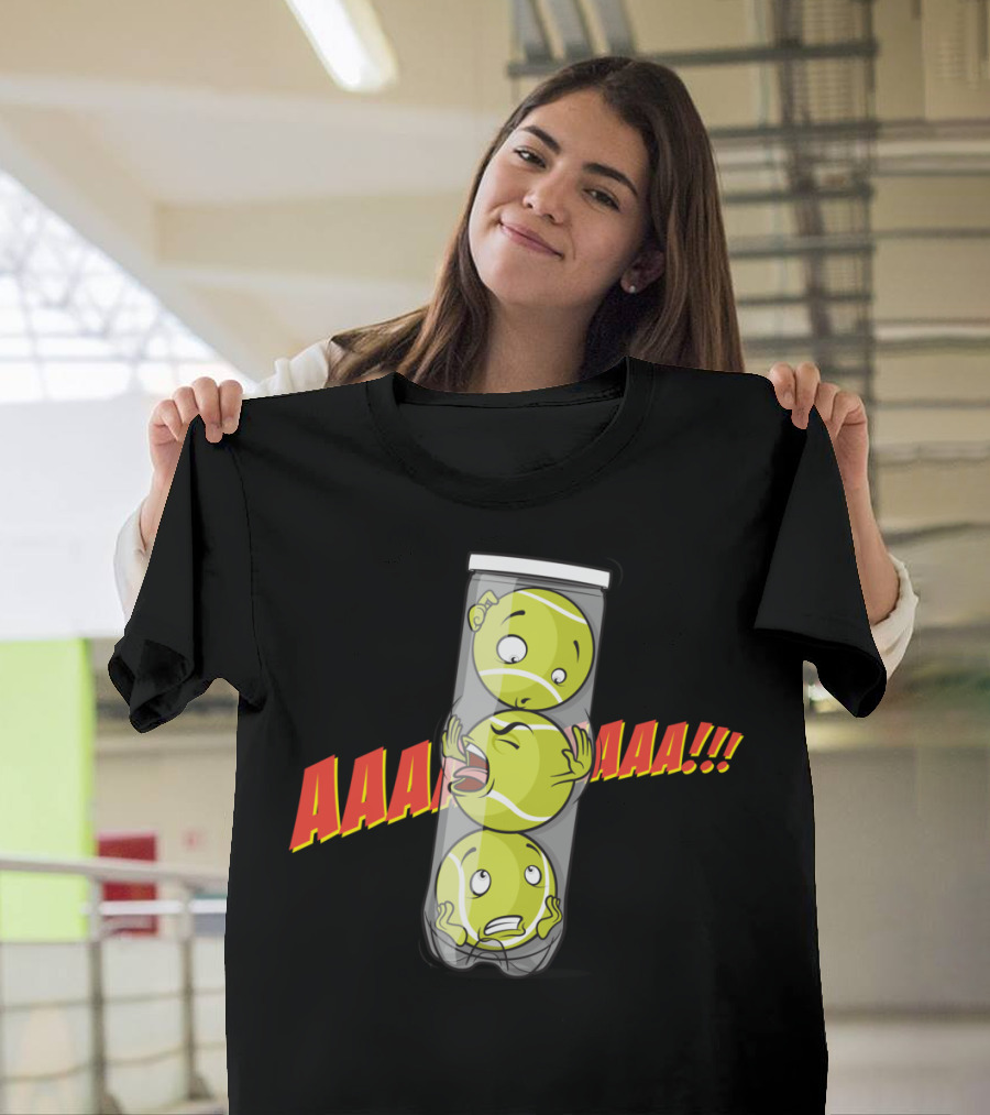 AAA Tennis Balls Panic Claustrophobia Reaction T-Shirt