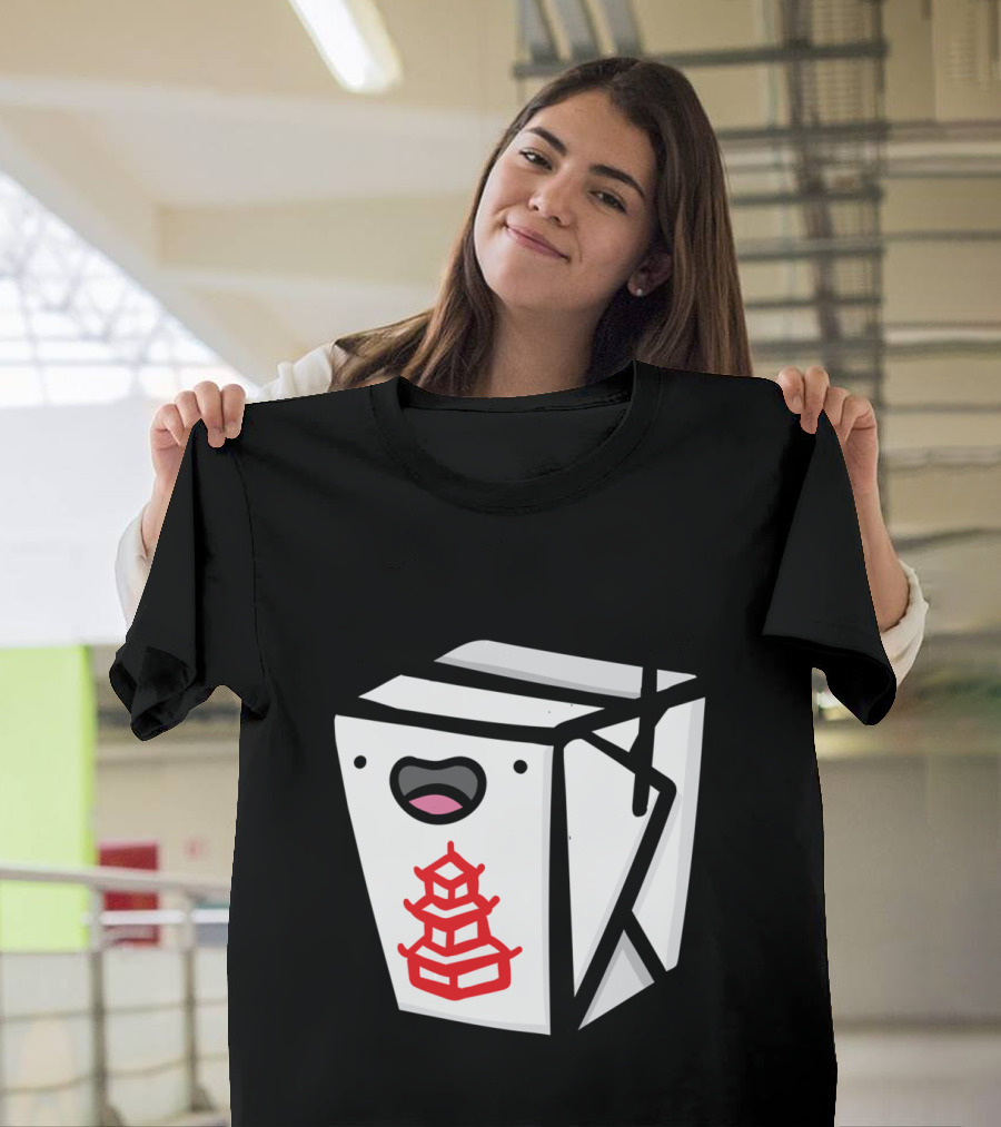 Take Out Food Dude Happy Chinese Takeout Box T-Shirt