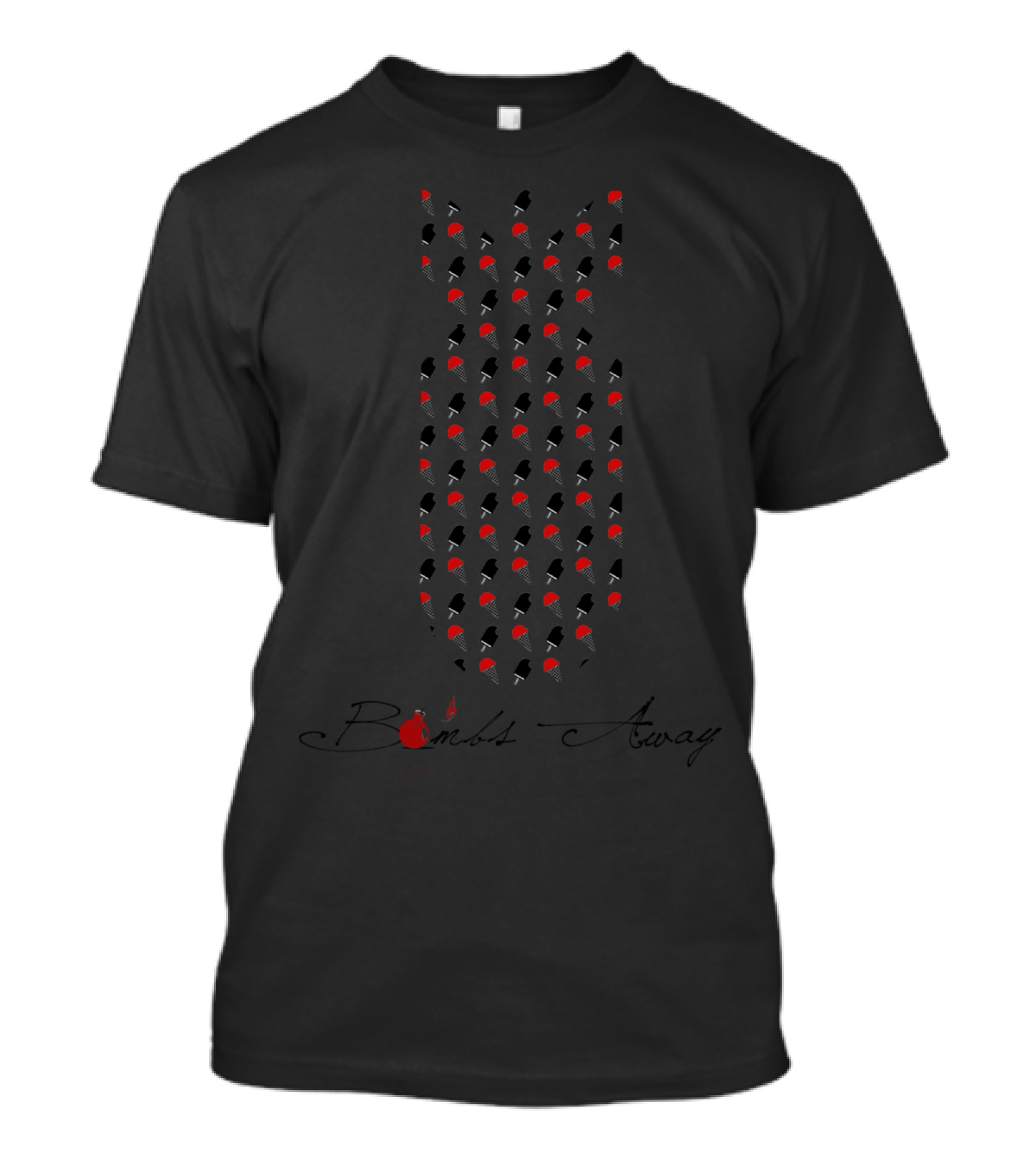 Bombs Away Black And Red T-Shirt