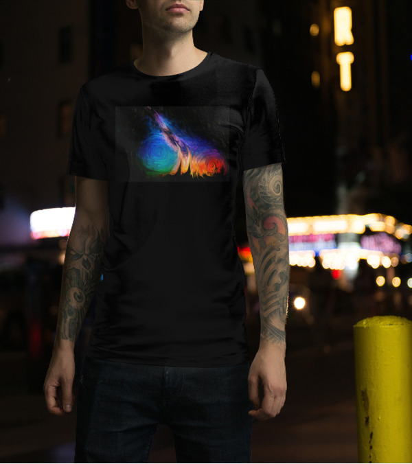 When Worlds Collide Cosmic Swirl T-Shirt