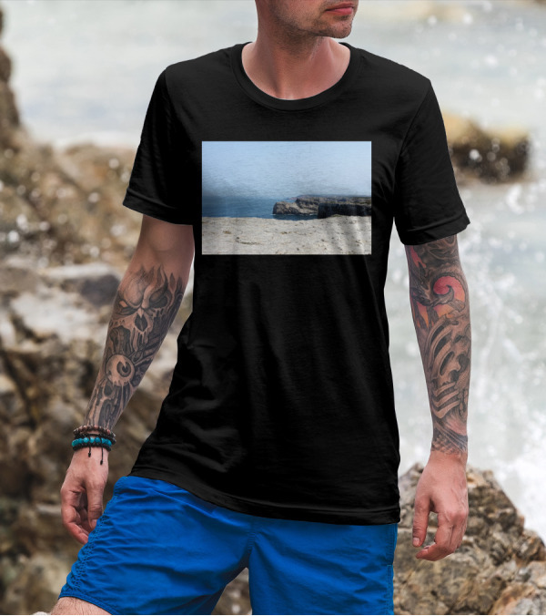 Beaches Rocks Coastal Cliffs And Ocean View T-Shirt