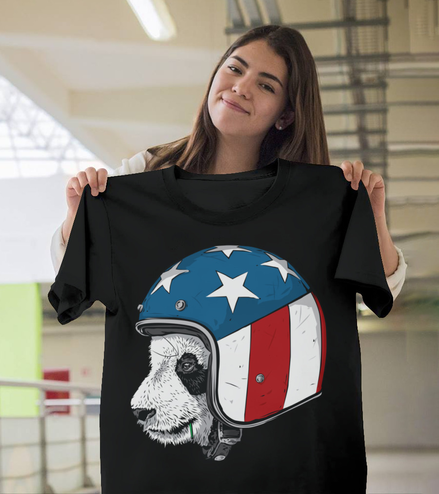 Beijing To New York Panda Helmet T-Shirt