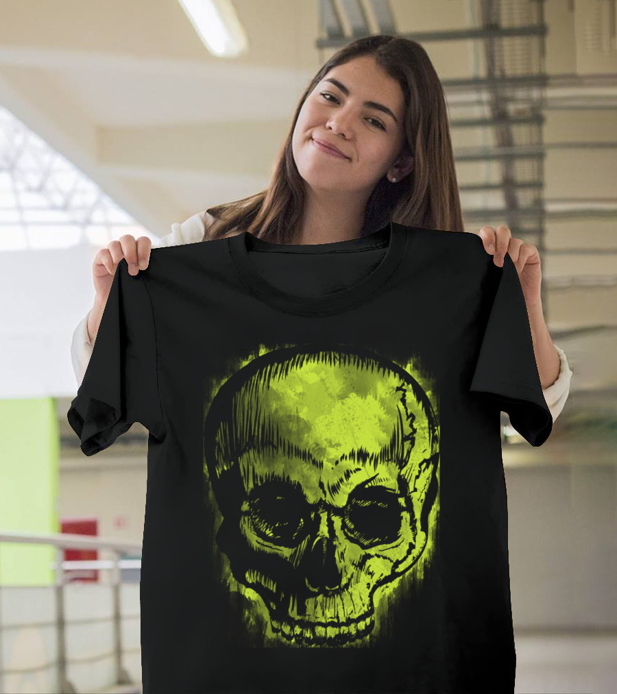 Retro Skull Neon Grunge Fusion T-Shirt