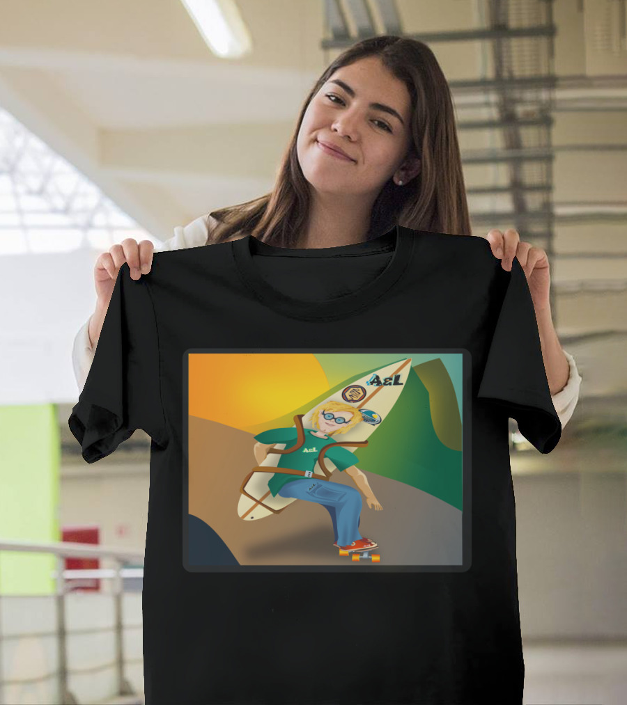 A&L Surfboard Skater Guy Adventure T-Shirt