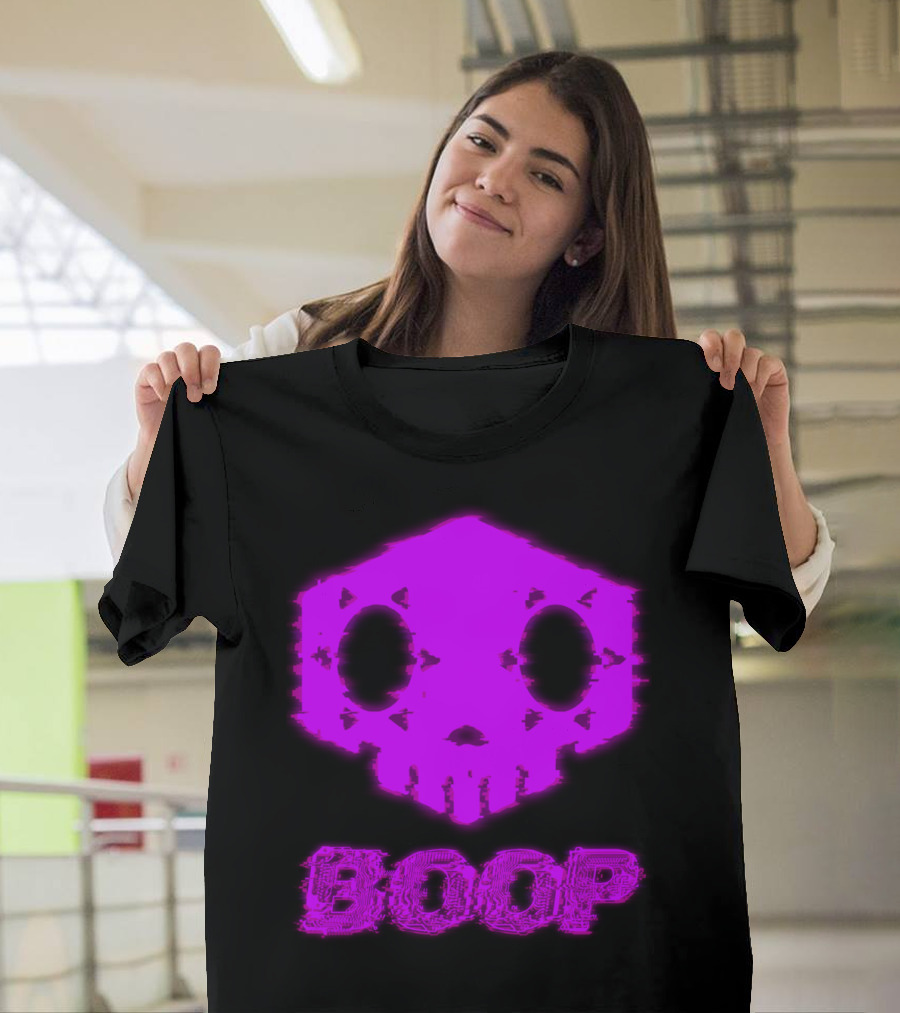 Overwatch Sombra Boop Neon Skull T-Shirt