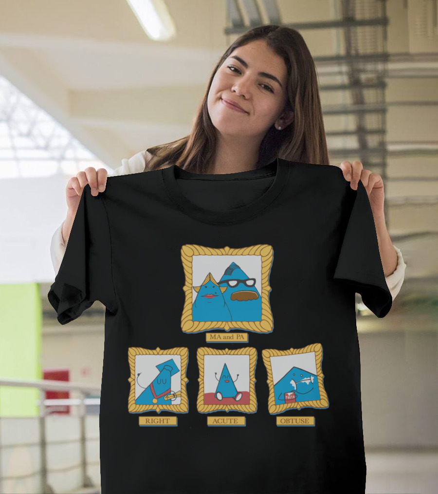 Family Geometry Acutely Right and Obtusely Framed T-Shirt