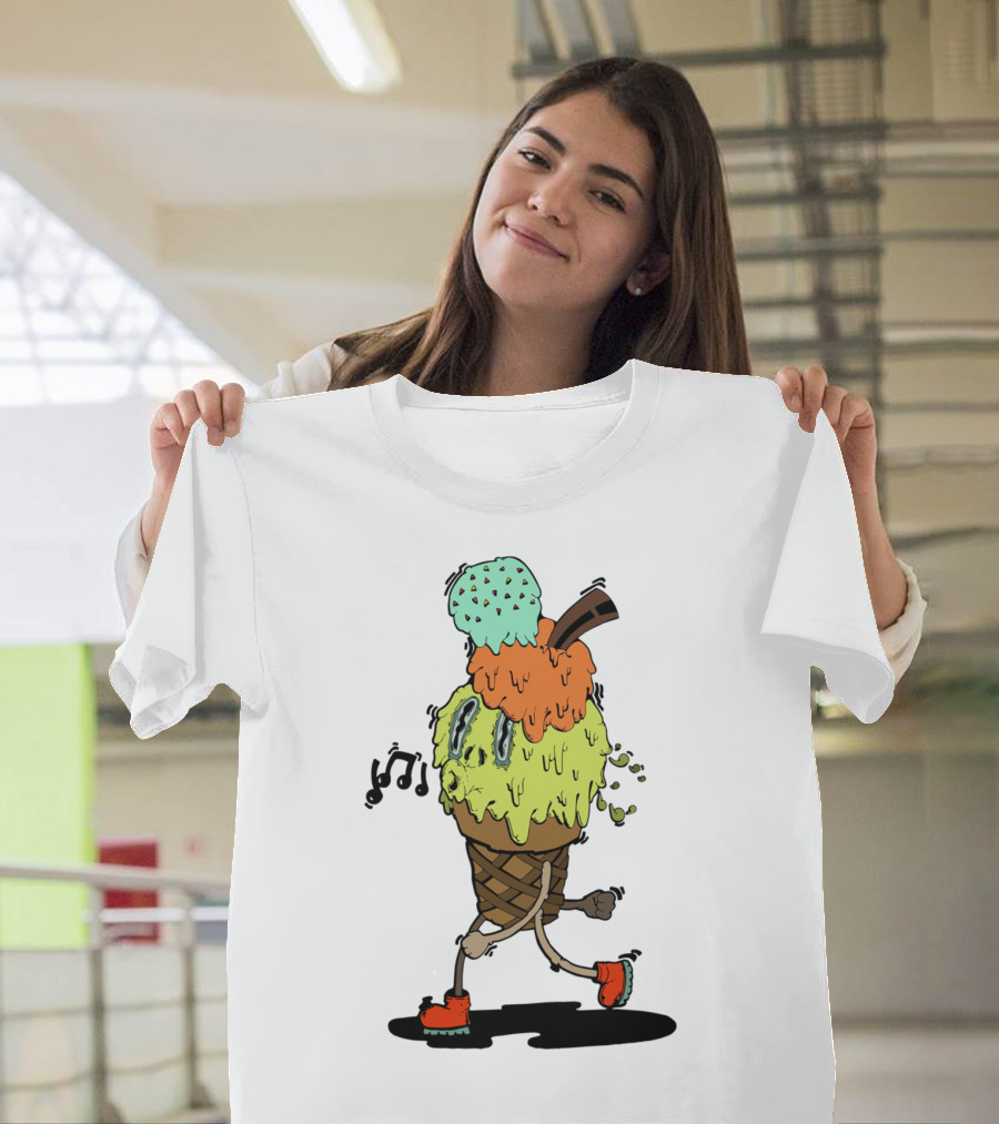 Careless Mr. Ice Cream Musical Meltdown Adventure T-Shirt