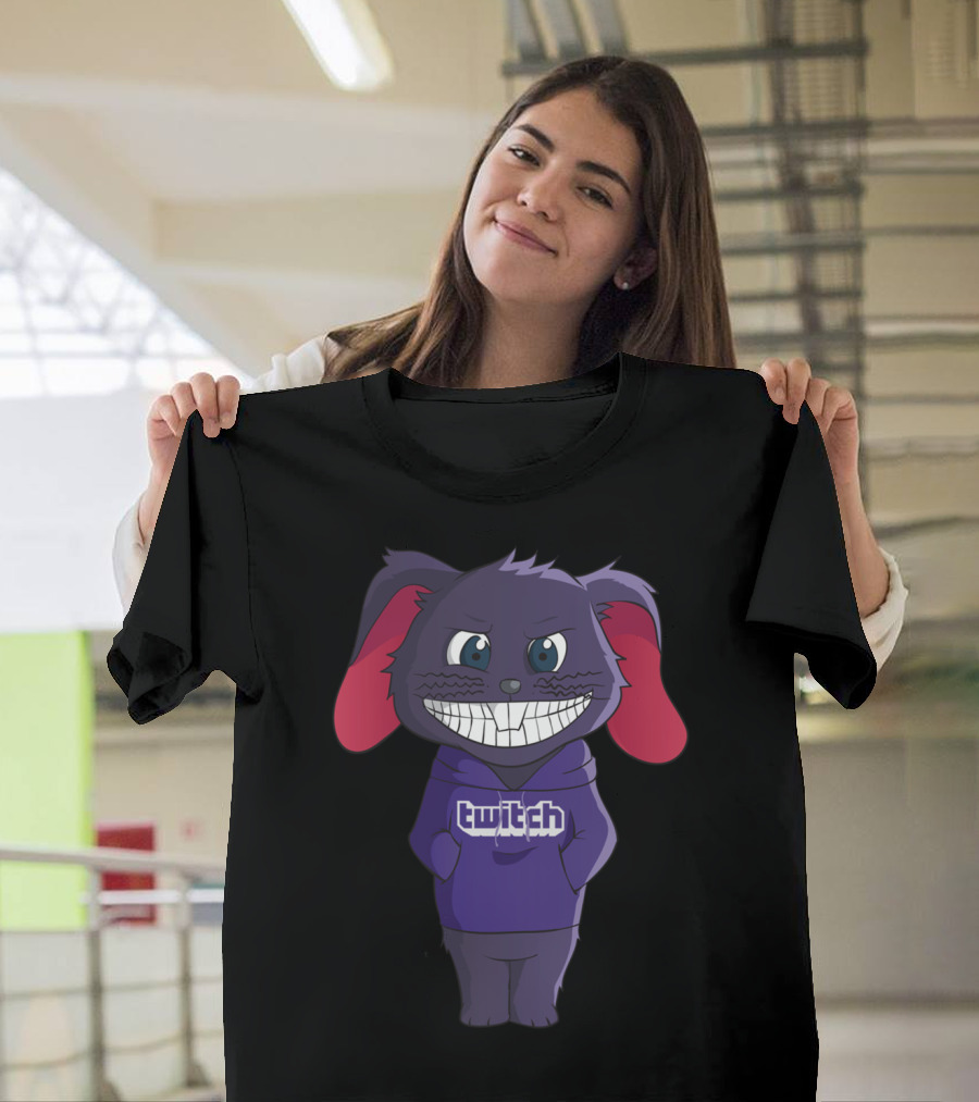 Twitch Grinning Bunny Rompuz Chill Hoodie Character T-Shirt