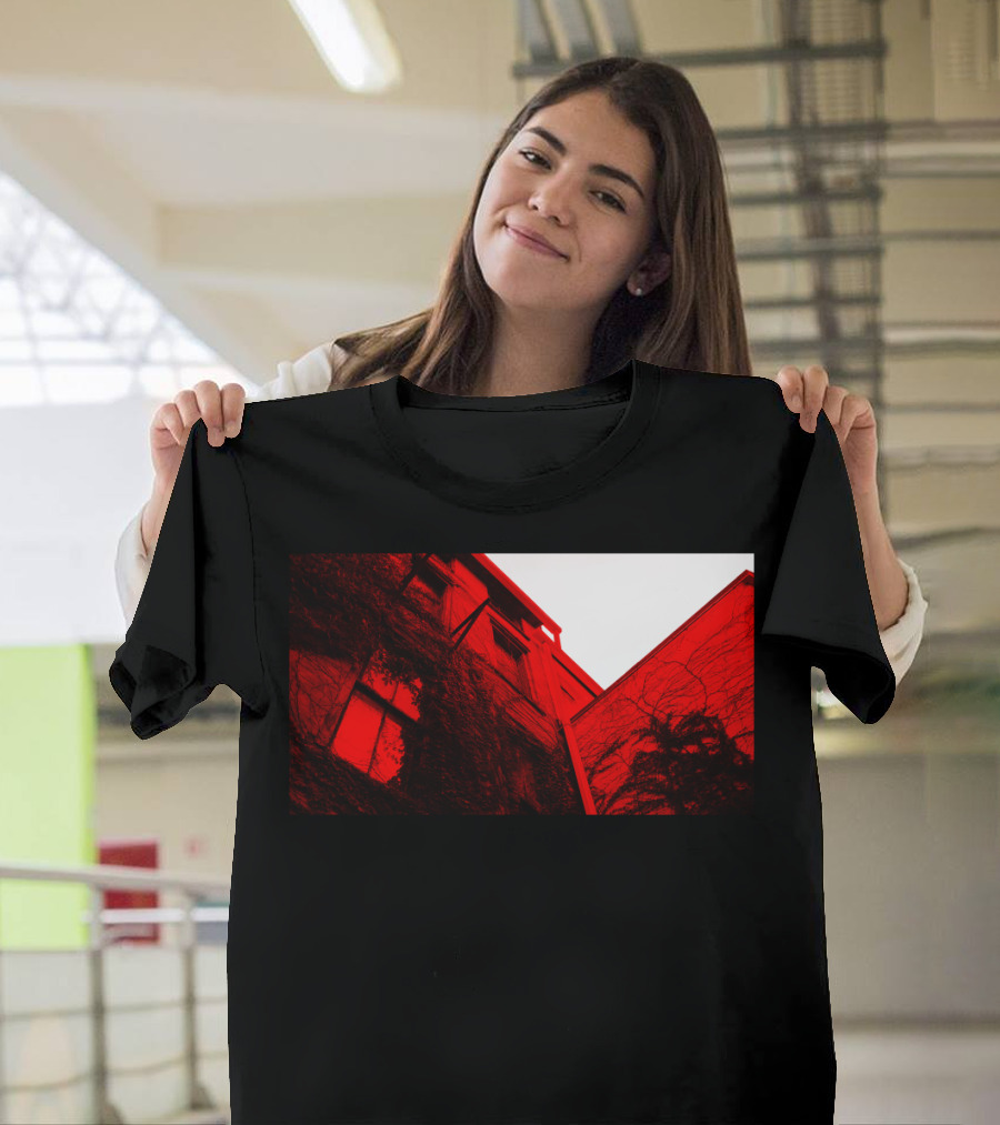 Beat The White With The Red Structure Building Facade Contrast T-Shirt