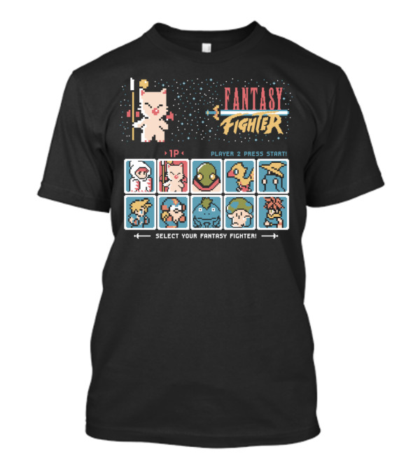 FANTASY FIGHTER SELECT YOUR FANTASY FIGHTER PLAYER 2 PRESS START 1P T-Shirt