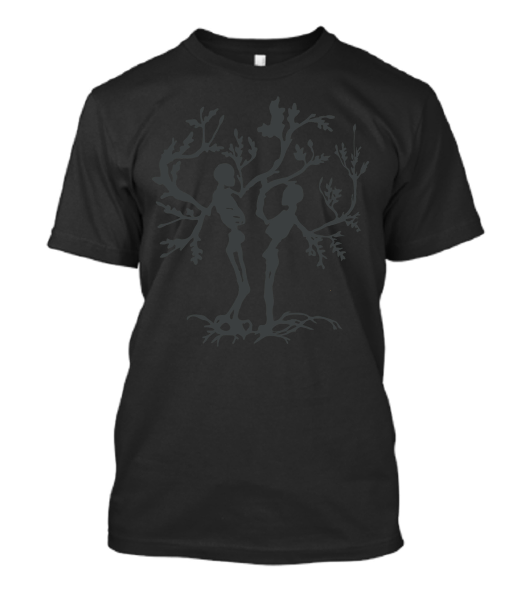 Sacred Tree Of Life With Silhouette Figures And Branches T-Shirt