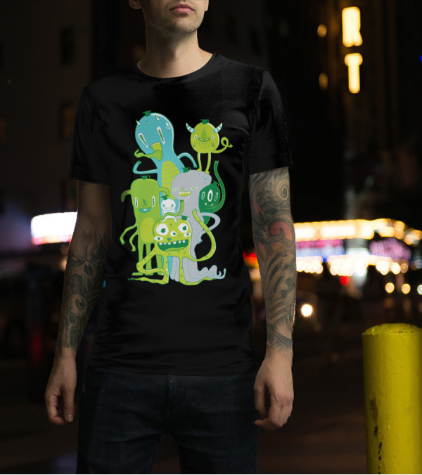 Done With Monster School Funny Cartoon Creature Group T-Shirt